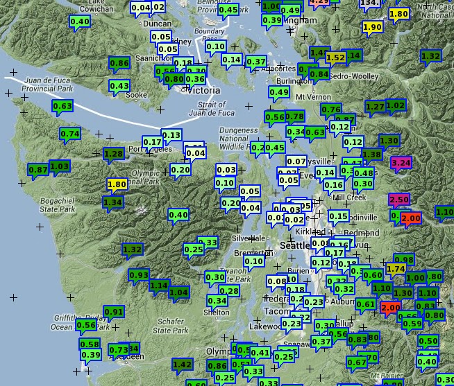 Olympic Rain Shadow Map Cliff Mass Weather Blog: Super Olympic Rain Shadow