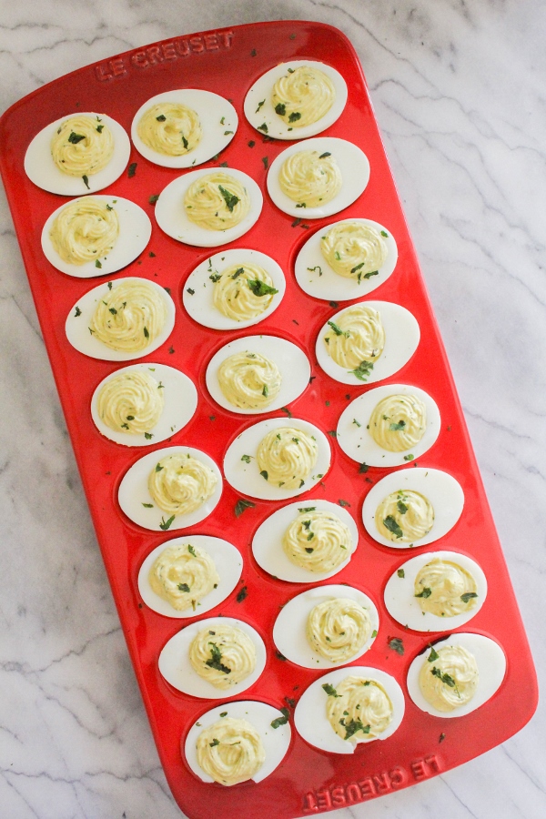 Pesto Deviled Eggs