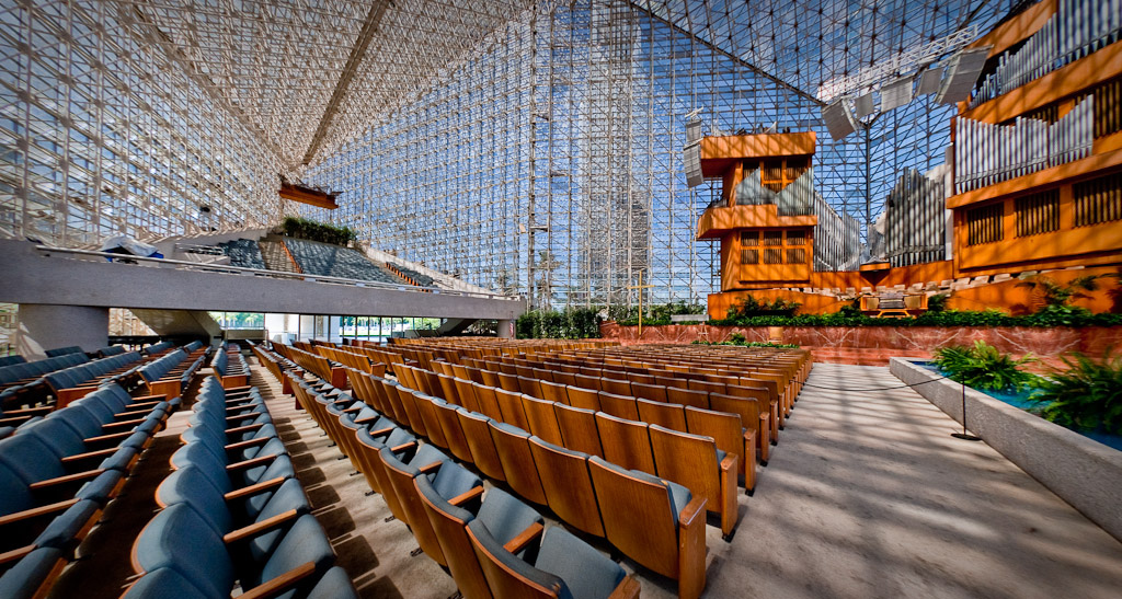 southern orders THE CRYSTAL CATHEDRAL IS MORE CONCRETE AS THE CATHOLIC CHRIST