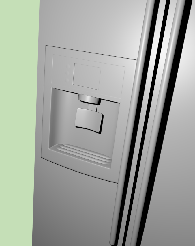 Shane's 3D Blender Models A Refrigerator..