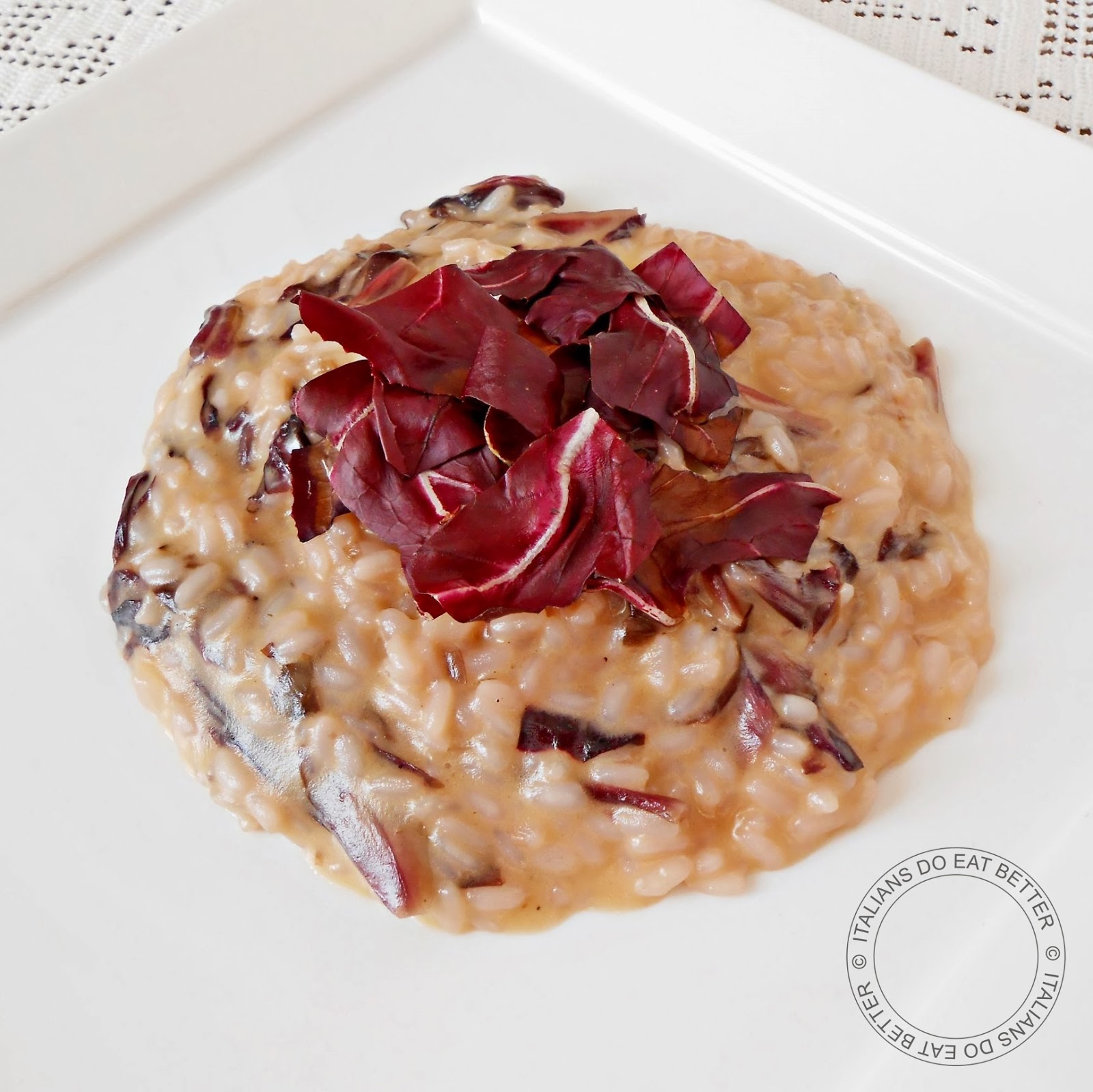 RISOTTO AL RADICCHIO E TALEGGIO - ITALIANS DO EAT BETTER