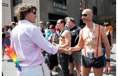 Justin Trudeau on gay parade