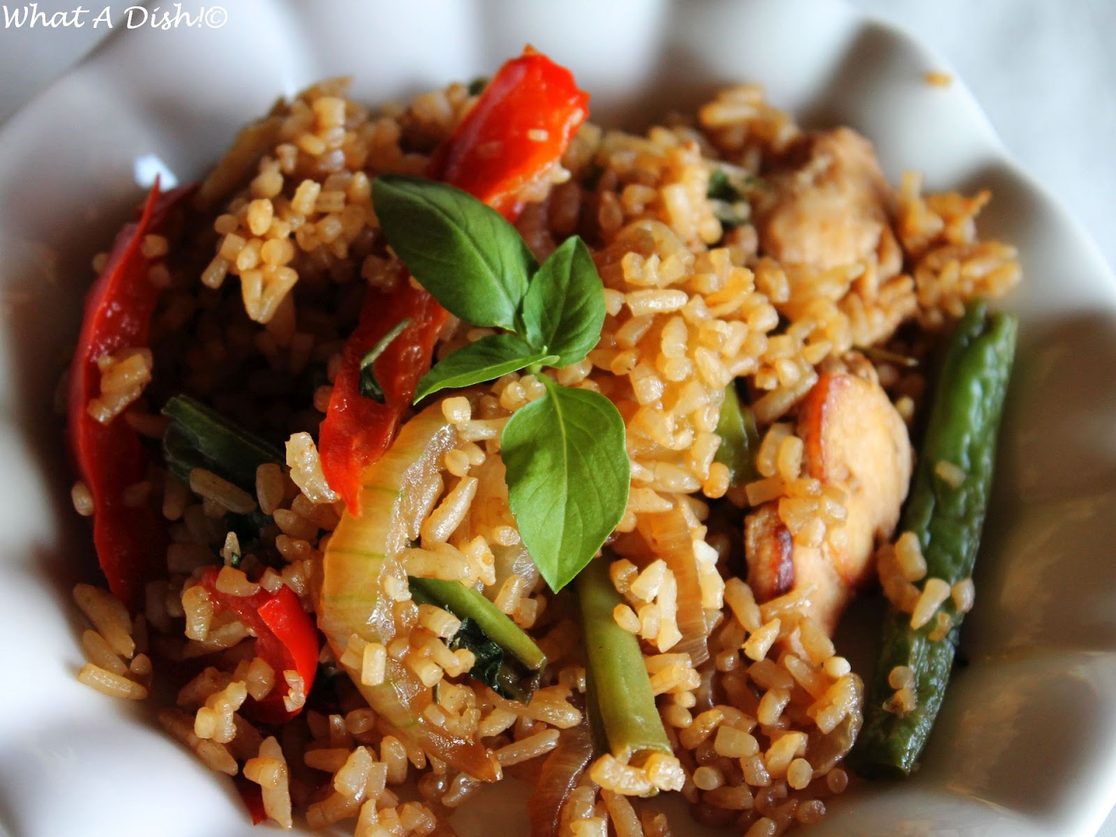What A Dish! Thai Basil Fried Rice
