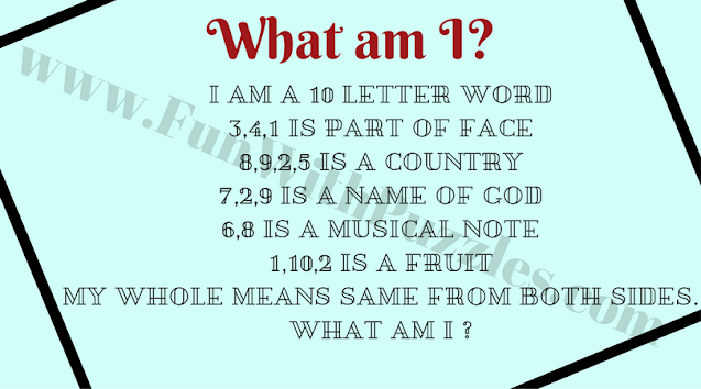 English Puzzles and Answers: Word brain teaser