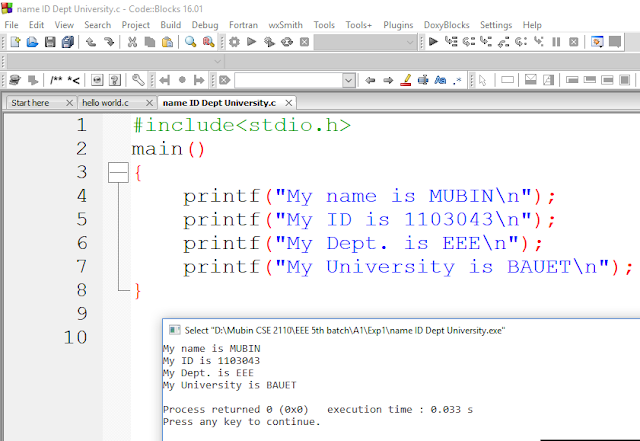 Black-White Mubin | মুবিনের রাফখাতা: C programming:Simple C Codes with ...