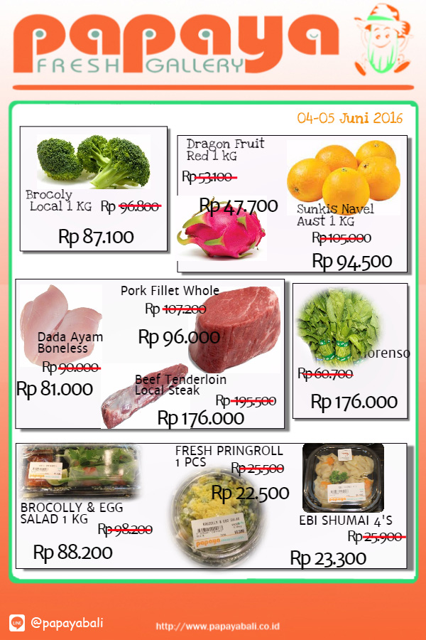 Juni 2016 PAPAYA FRESH GALLERY BALI