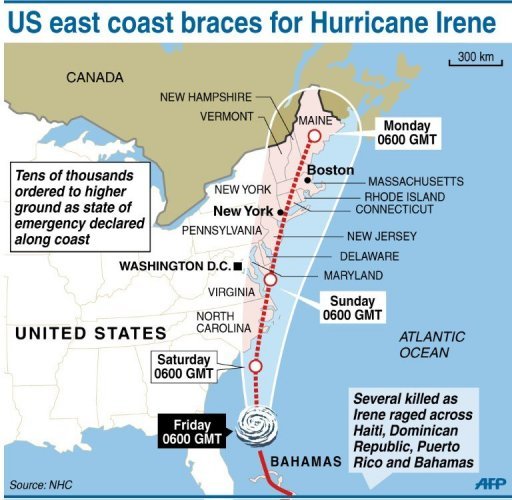 Improving Geographical Knowledge: Case Study - Hurricane Irene August 2011