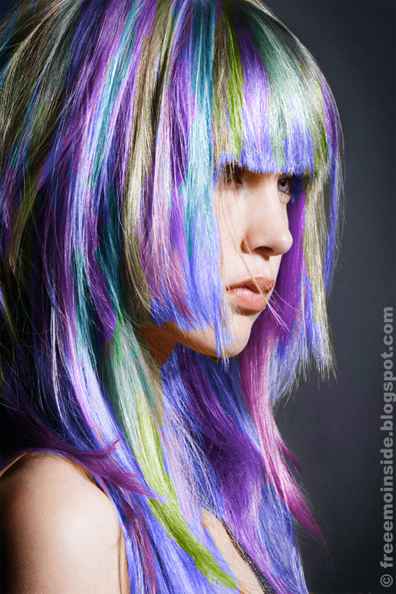 colorful emo hairstyles. Cute EMO Girl Hairstyle