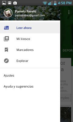 Ejemplo de Navigation Drawer en Kiosko