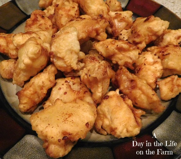 A Day in the Life on the Farm Tempura Chicken Nuggets SundaySupper
