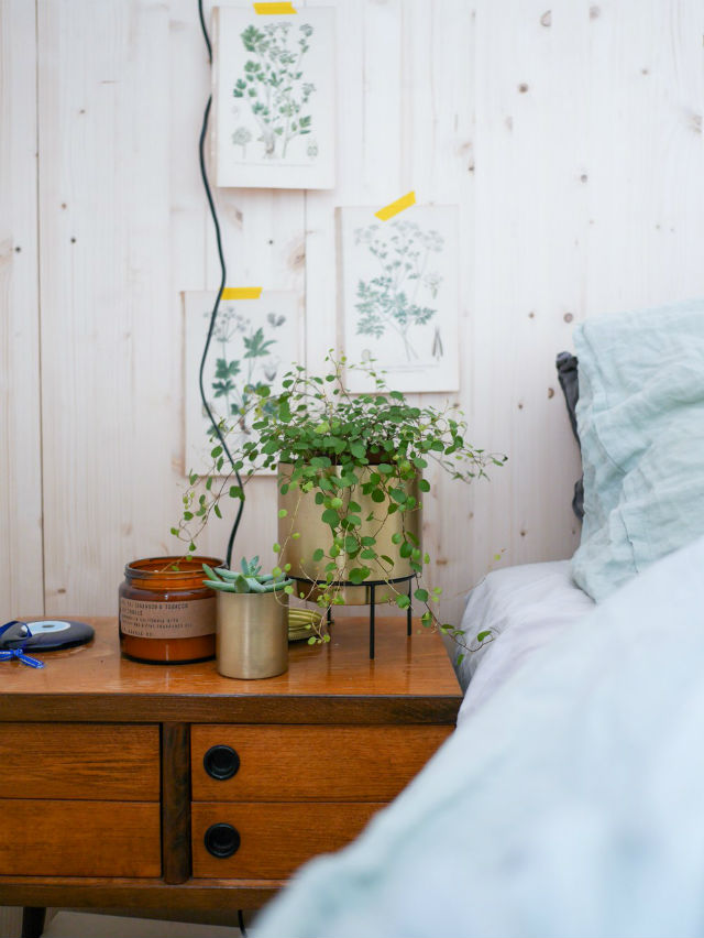 diy como hacer una pared de madera como cabecero de cama