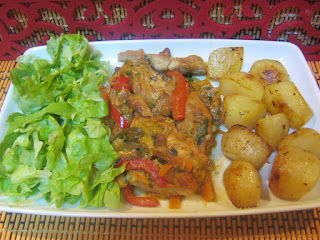 Pui cu mango si legume