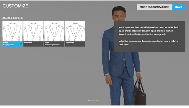 Indochino suit customization options