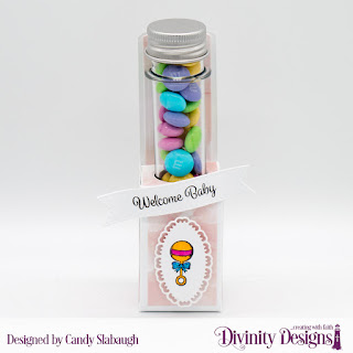 Stamp Sets:  Test Tube Treat Stamps, Treat Tag Sentiments 1 Custom Dies:  Test Tube Treats, Pierced Circles Paper Collection: Wedding Wishes Test Tubes - Large