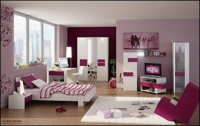 The Interior Design Of The Bedroom Of Teenage Girls , Home Interior Design Ideas , http://homeinteriordesignideas1.blogspot.com/