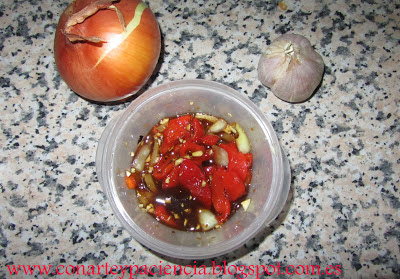 Pimientos asados en salsa al Pedro Ximénez