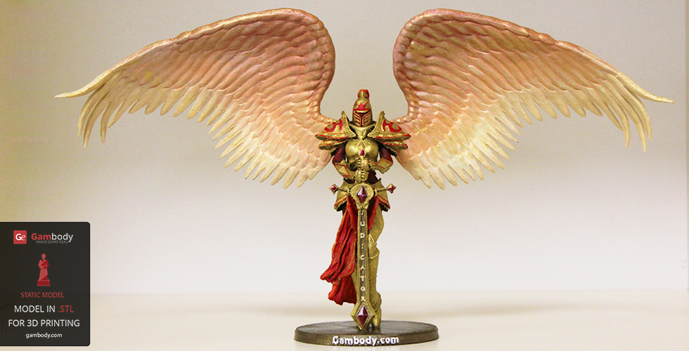 3d Printing Designs League Of Legends Kayle The Judicator 3d Model Stl Static Model