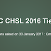 30th January SSC CHSL 2016 Tier-1 Questions Asked (Memory Based) 