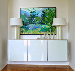 ikea floating credenza diy hack hacks plywood stained besta sideboard wood fauxdenza storage build cabinet cabinets dining room topped furniture