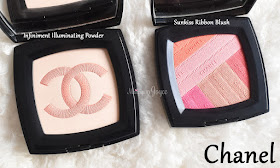 Chanel Infiniment Illuminating Powder Sunkiss Ribbon Blush Swatch