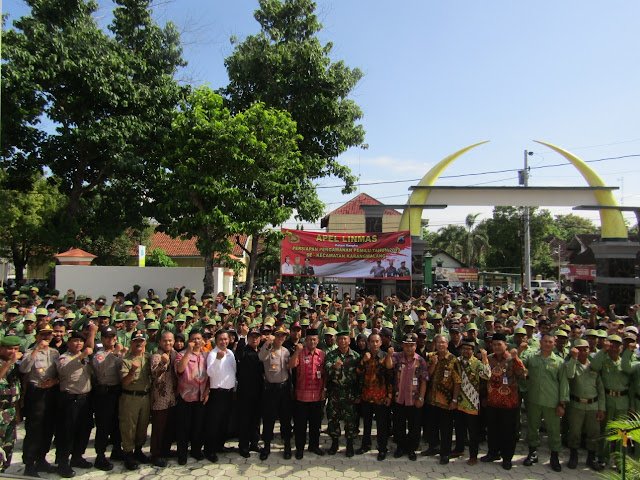 Danramil Karangmalang Laksanakan Apel Linmas Dalam Rangka Cek Persiapan Pengamanan TPS Pemilu 2019