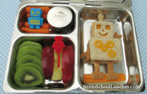 Bento School Lunches : Review: PlanetBox Launch - Mac&Cheese Bento and  Robot Bento