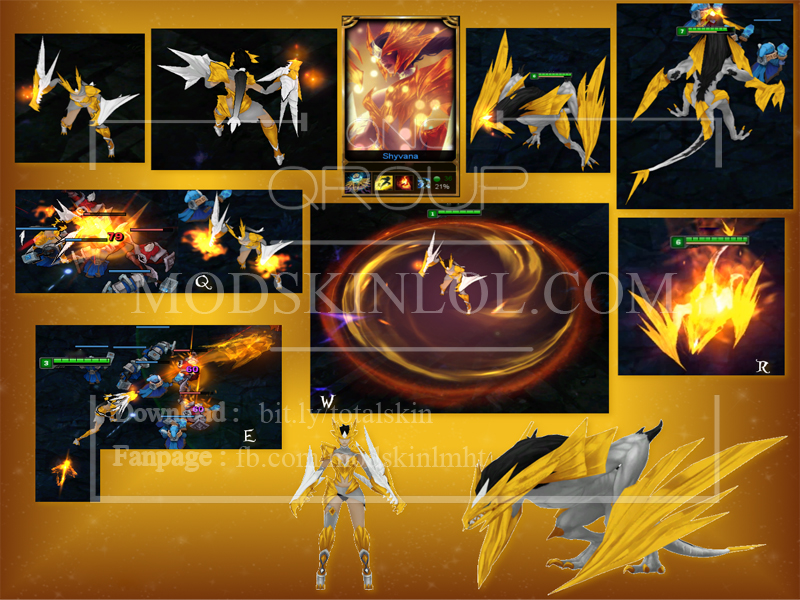 Mod Skin LOL Download Free: [Mod Skin] Shyvana Arclight