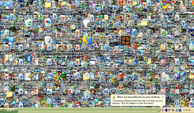 There are unused icons on your desktop...