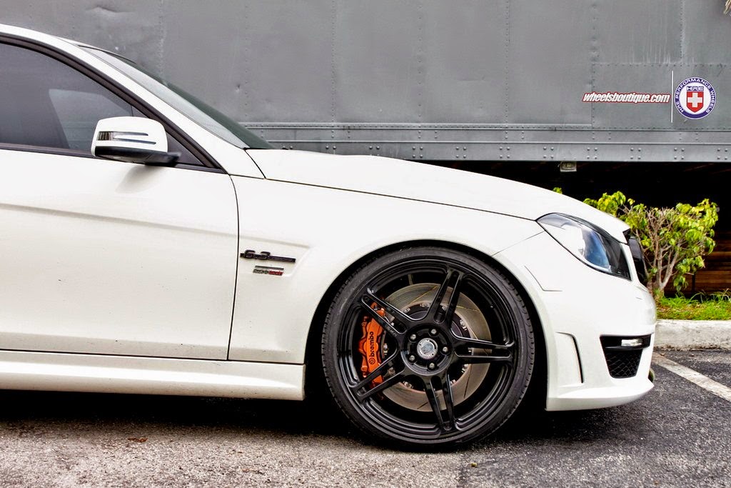 MercedesBenz W204 C63 AMG RENNtech on HRE Performance wheels BENZTUNING