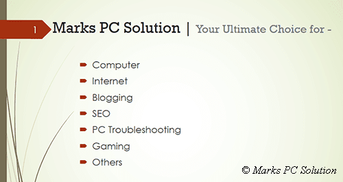 marks pc solution july 2015 wisp theme powerpoint