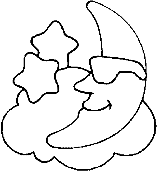 moon coloring pages for children - photo #29