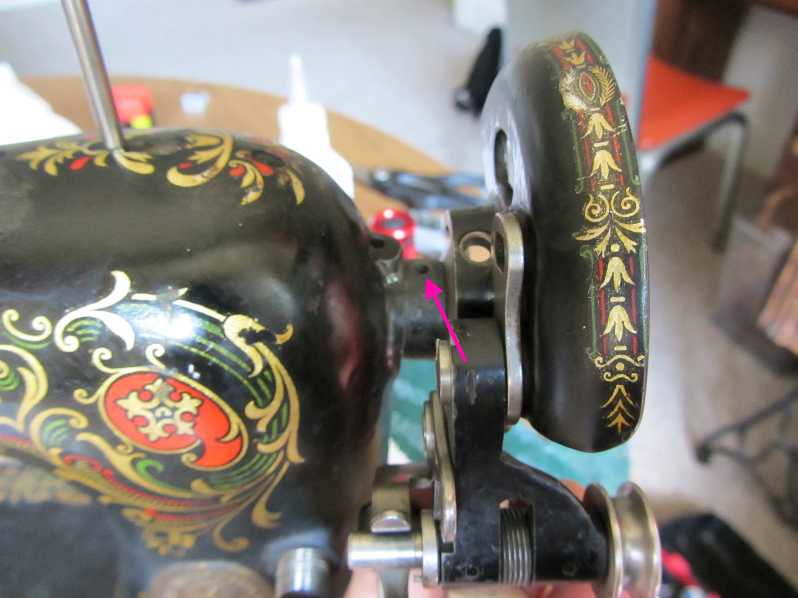 Errant Pear Reassembling a Singer 66 The Bobbin Winder