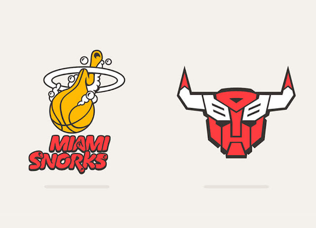 NBA Teams x 80´s Toons Logos NBA Teams x 80´s Toons Logos