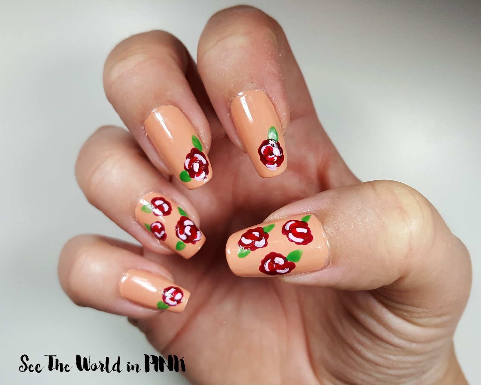 Rose Petal Feather Nail Art Stickers Diy Nail Decals With - Temu