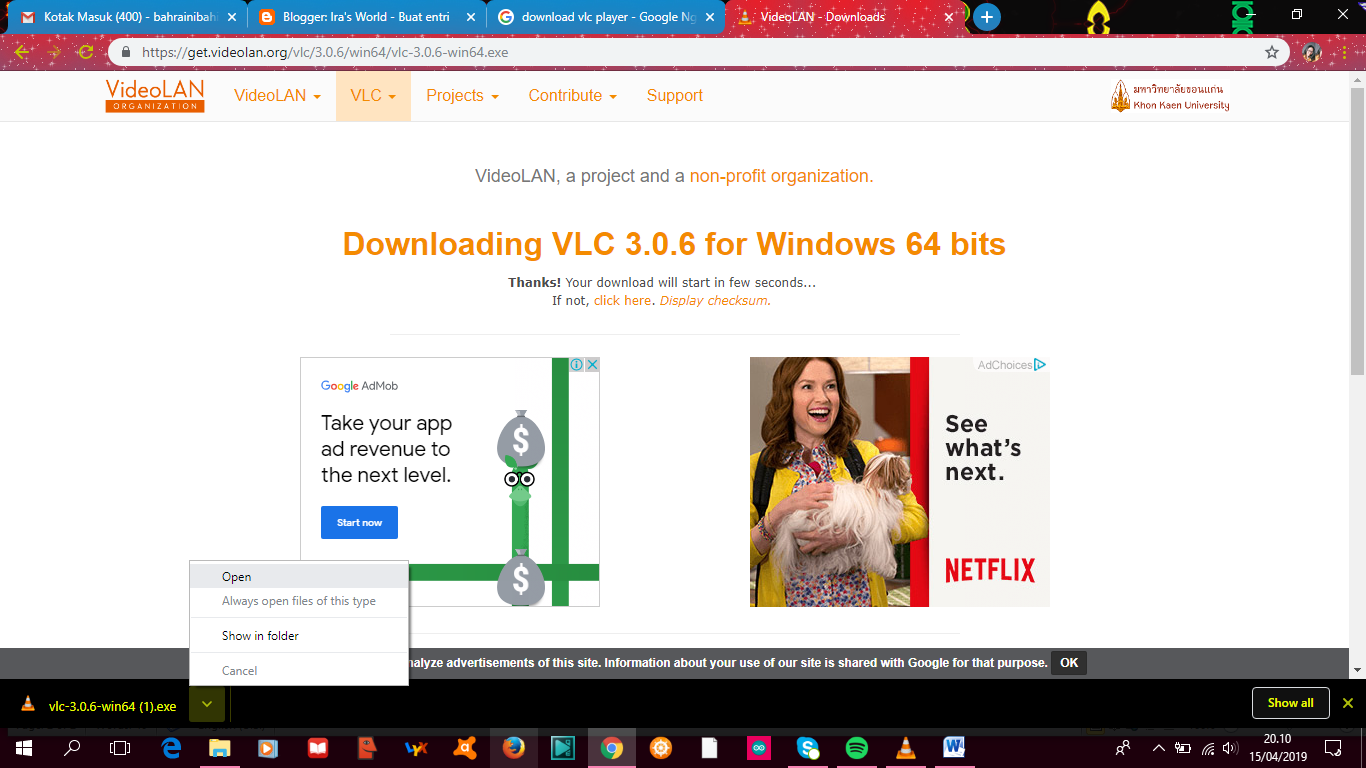 Bahira's World Tutorial cara Streaming Menggunakan VLC Media Player