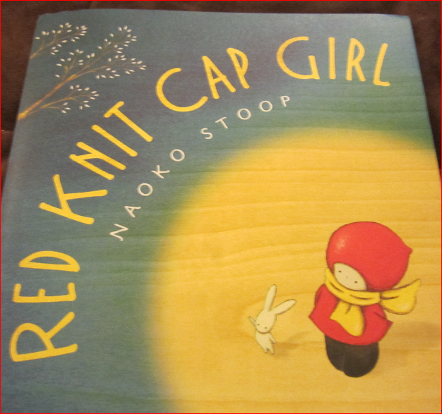 KISS THE BOOK Red Knit Cap Girl by Naoko Stoop OPTIONAL
