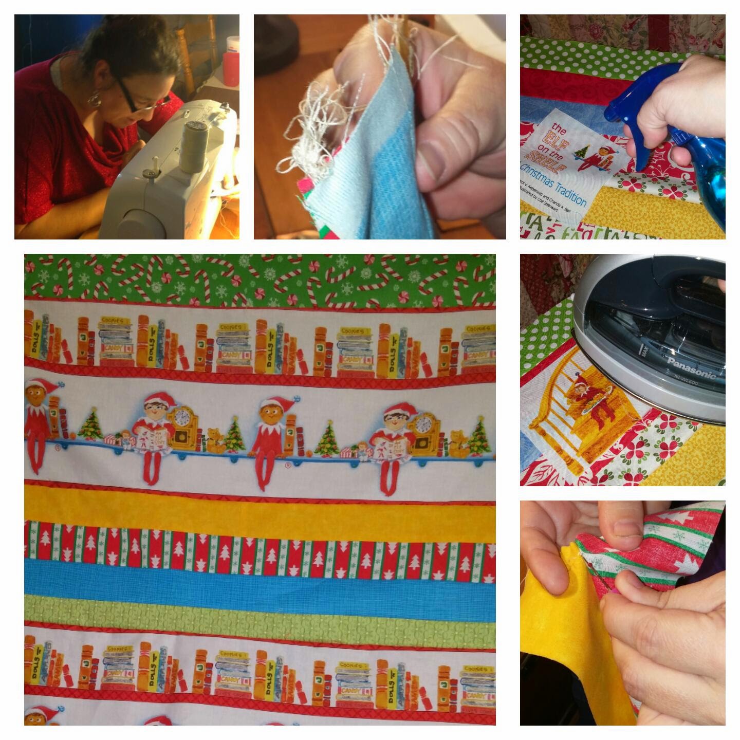 The Angel and Elf I finished my Elf on the Shelf quilt!