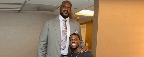 Shaquille O'Neal And Kevin Hart Pose Together
