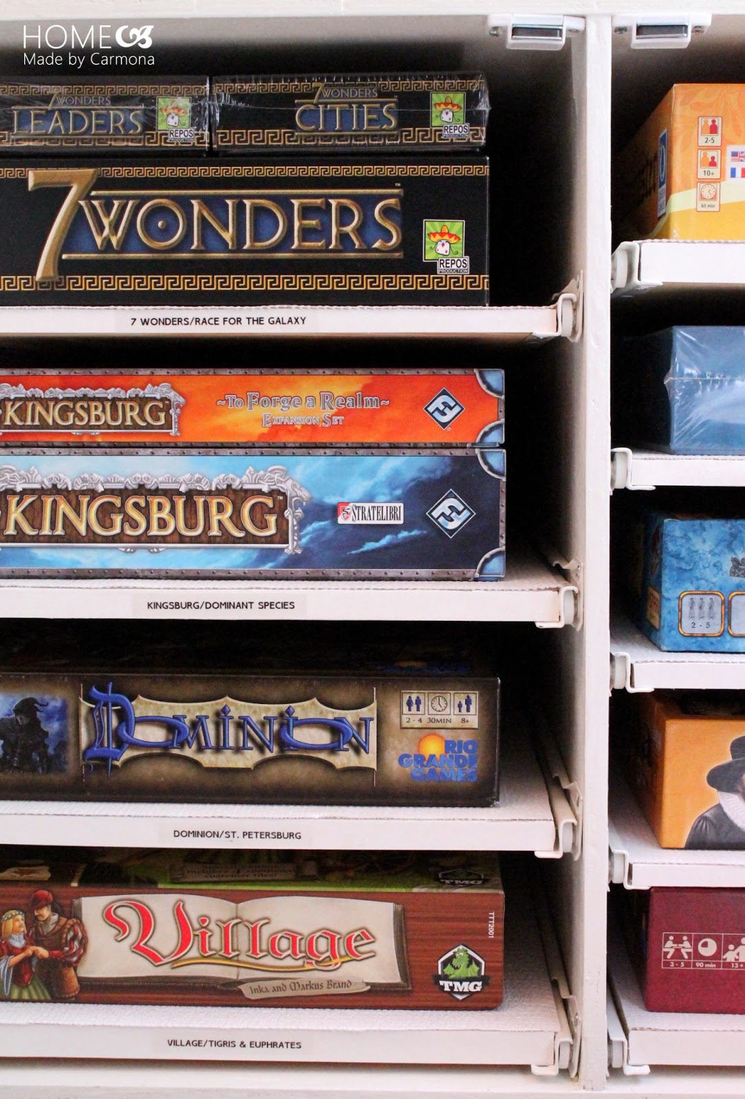 DIY Board Game Storage Unit | Home Made by Carmona