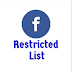 Facebook restricted list: How to add friends