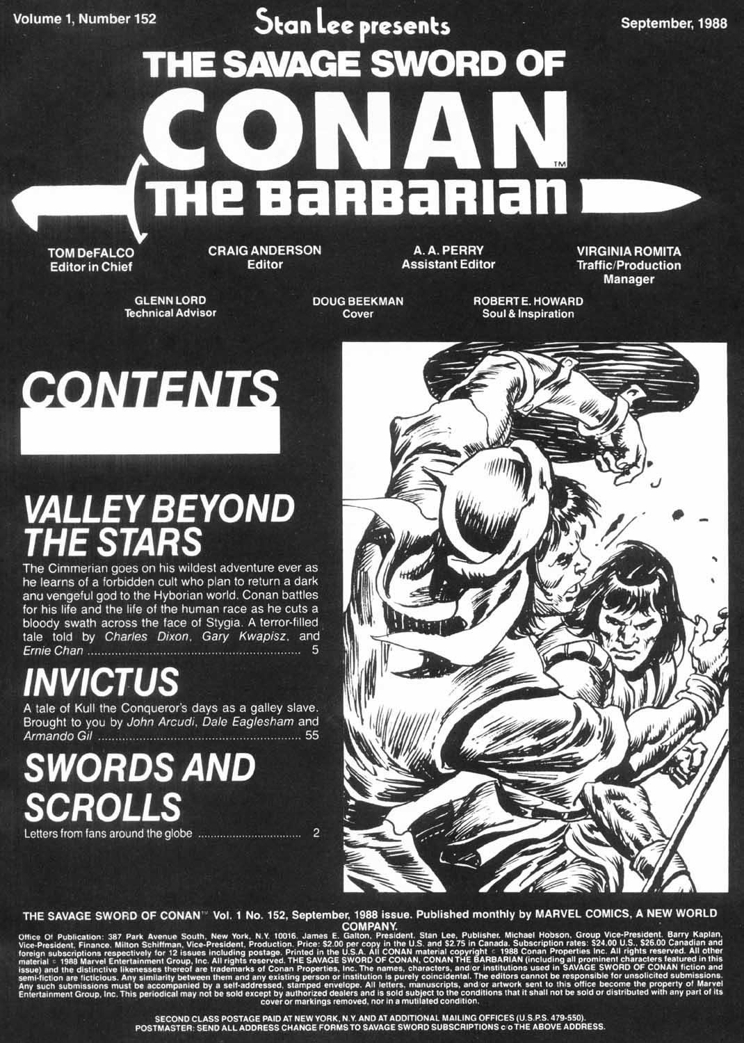 Read online The Savage Sword Of Conan comic -  Issue #152 - 3