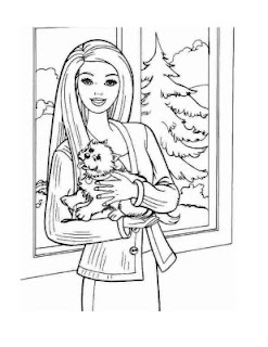 the barbie princess coloring pages