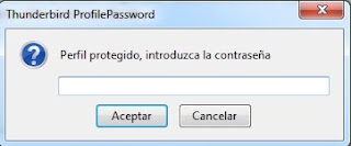colocar password a thunderbird