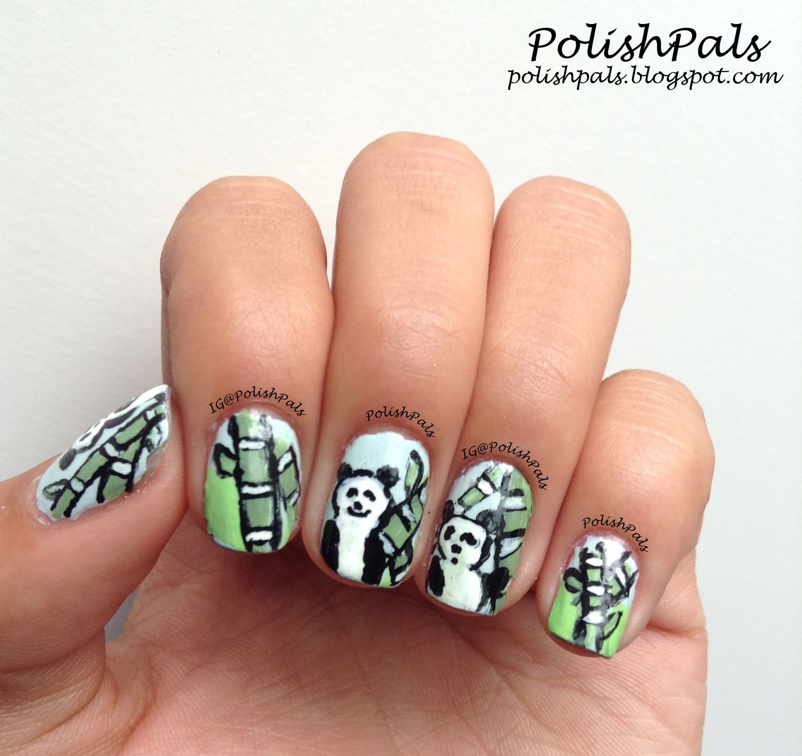 Polish Pals: Panda Bear Nails