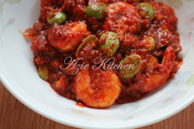 Sambal Tumis Udang dengan Petai