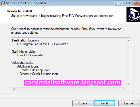 Cara Instal Free FLV Converter Cara Instal Free FLV Converter
