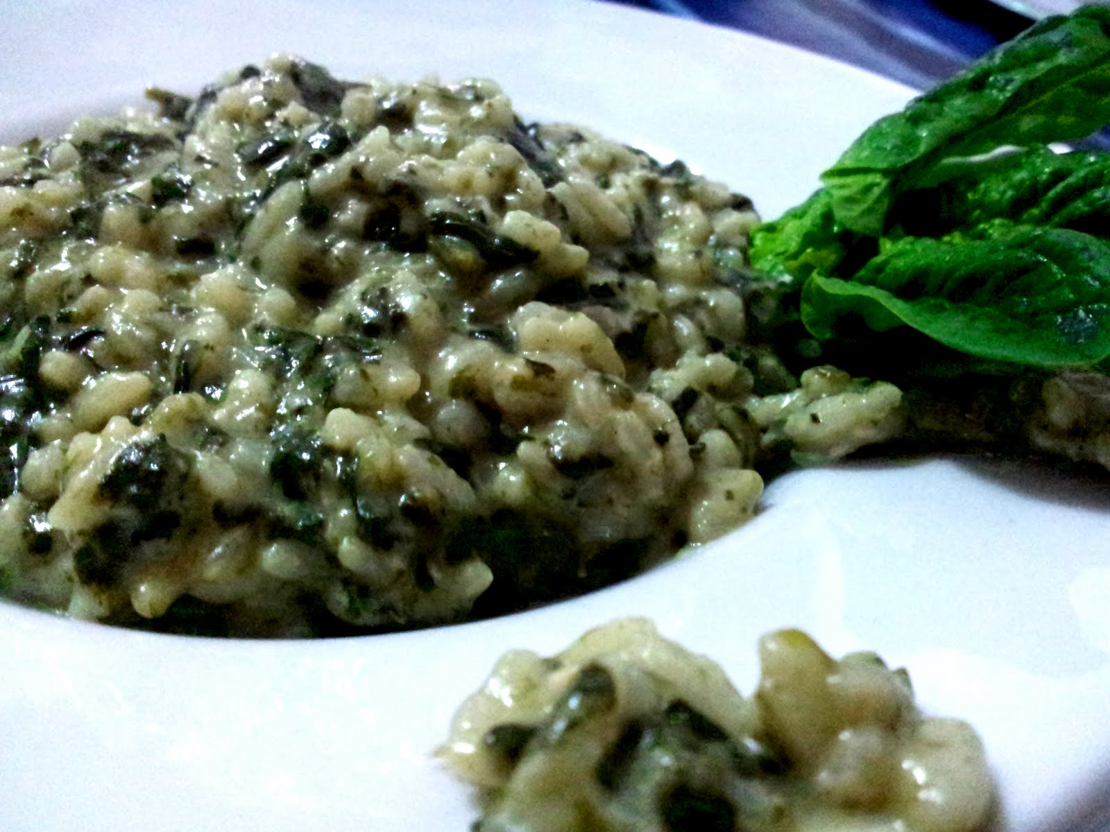 me e la cucina... Risotto con spinaci e dolce