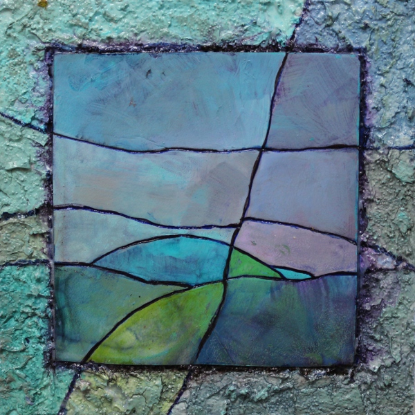 CAROL NELSON FINE ART BLOG Mixed Media Abstract Art Painting "Gemstone