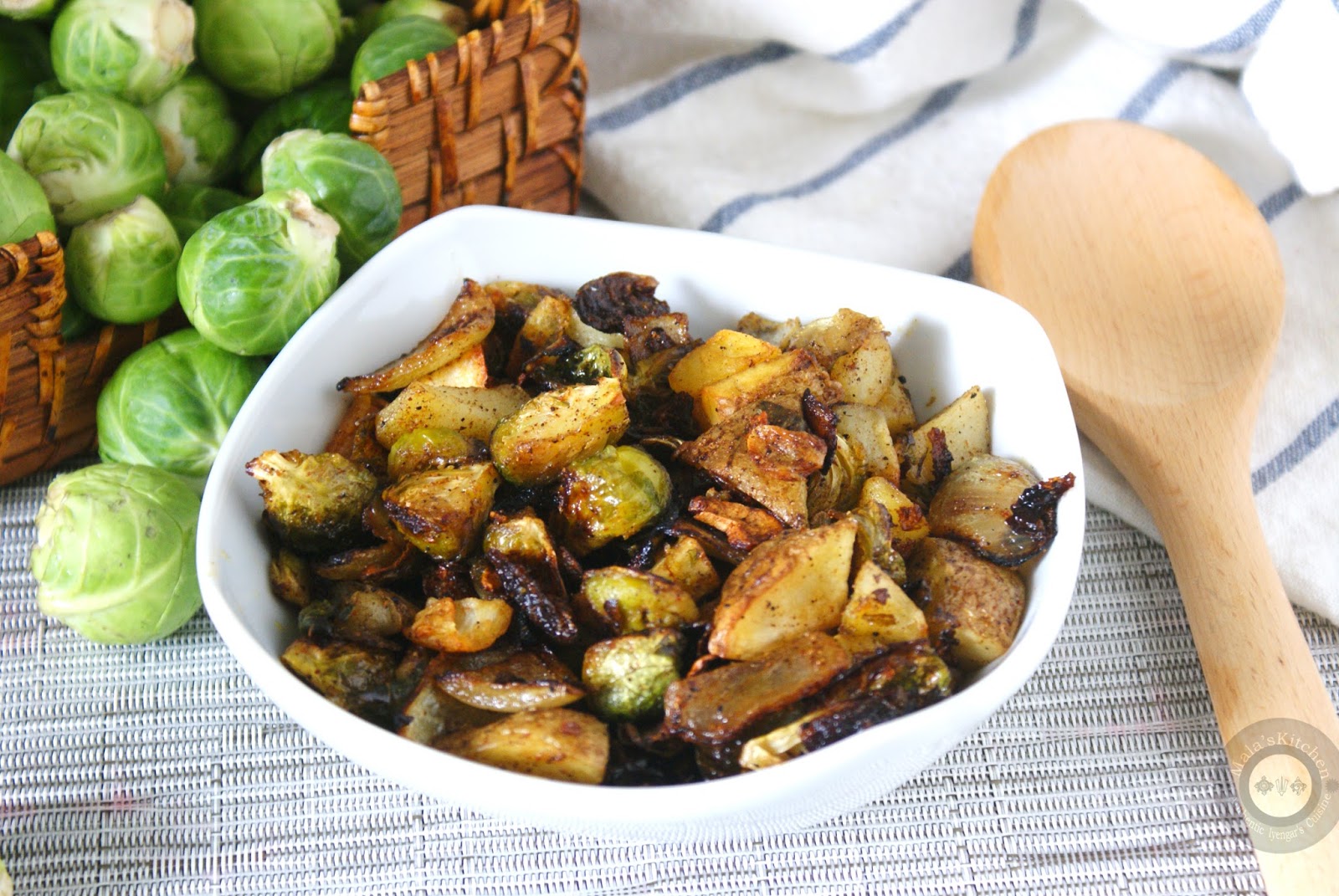 Roasted Brussel Sprouts Curry MalasKitchen