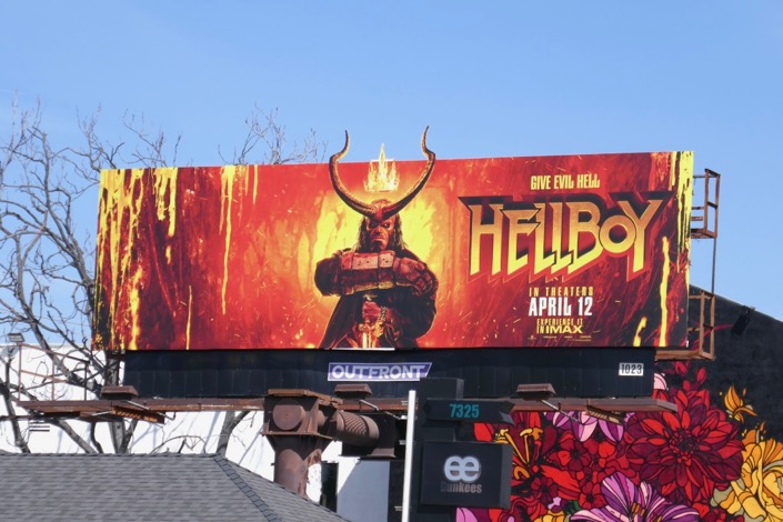 Hellboy special extension cut-out billboard Hellboy extension cut-out billboard